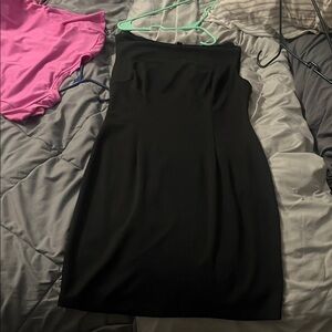 Elegant Black Strapless Dress